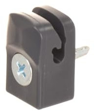 Aqbau® 50er Set Spanndrahthalter Anthrazit mit Schrauben, Maschendrahtzaun zubehör, Drahthalter für Maschendrahtzaunfür, für stabile und langlebige auninstallationen, UV-beständig