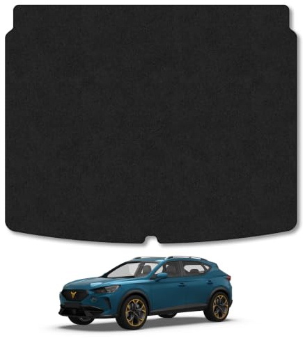 CUPRA Formentor (2020+) Carpet Boot Mat | Black Edge Trim Tailored Fit Boot Liner Full Coverage Protection Accessories Easy Clean Anti Slip Made in the UK