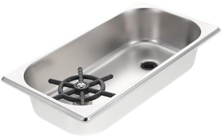 Tofficu 1 Ensemble lave-verre froid haut tasses de plein air lavage bar rinceuse de bouteilles en verre rinceur de tasse rinceuse de bouteille de tasse rince-verre Acier inoxydable