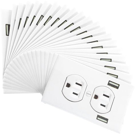Tofficu 20 Stück Prank Aufkleber für Steckdosen Realistische Fake Outlet Aufkleber für Büro und Zuhause Lustige Streiche und Party Zubehör Vinyl für Scherze