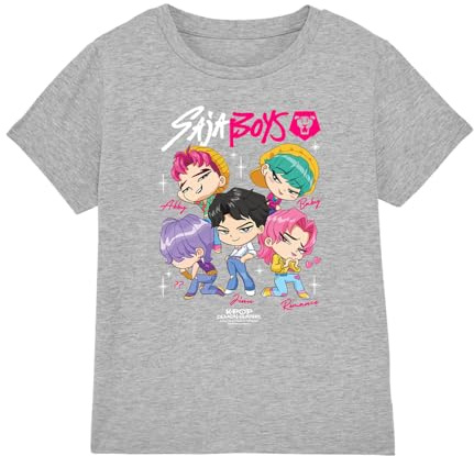 Kpop Demon Hunters Unisex Kids Kpop Demon Hunters - Saja Boys Chibi Poster Kids T Shirt T-Shirt
