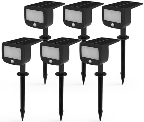 Northpoint LED Solar Strahler Fluter Sicherheitsleuchte 6er Set mit Funk-Aktivierung Bewegungsmelder Dämmerungssensor