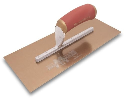MARSHALLTOWN DuraFlex Finishing Trowel, 12 x 5 Inch, 7 3/4 Inch Mounting, DuraSoft Handle, Made in the USA, Plaster and Drywall Finishing Tools, 4467DFD