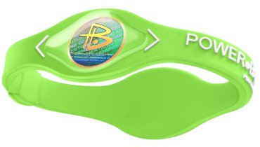 Power Balance Silicone Armband, neon green/white, XS, 452