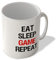 McMug - Eat Sleep Game Repeat - Mug, Ceramic, 11fl.oz.