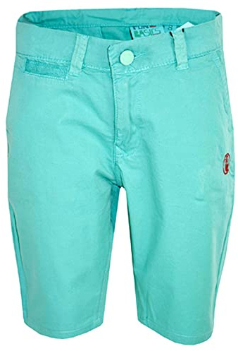 A2Z 4 Kids Boys Shorts Sportswear Summer Contrast Trim - Boys Cotton Shorts Aqua 11-12