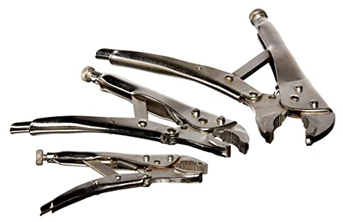 Amtech C1670 3 Piece Locking Grip plier Set