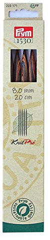 Prym 223171 Strumpfstricknadeln NATURAL 20 cm 8,00 mm