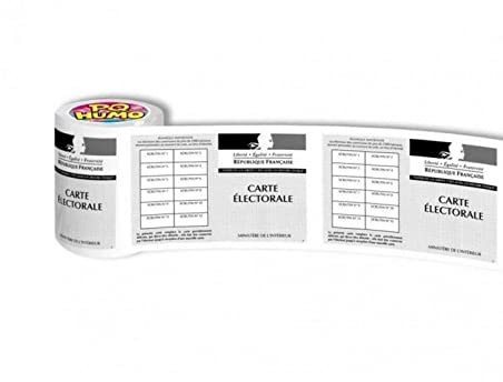 STC Rouleau Papier WC Carte Electorale
