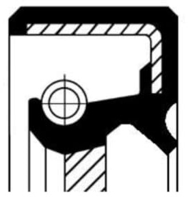 Corteco Simmerring Wellendichtring Automatikgetriebe | 19016668B, Wellendichtring, Automatikgetriebe