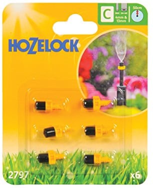 Hozelock Mister Micro Jet, 4/13 mm - Pack of 6