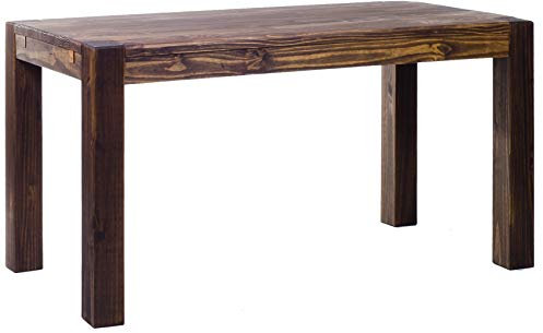Esstisch Rio Kanto 140x90 cm Eiche antik Pinie Massivholz Größe und Farbe wählbar Esszimmertisch Küchentisch Holztisch Echtholz vorgerichtet für Ansteckplatten Tisch ausziehbar Brasilmöbel