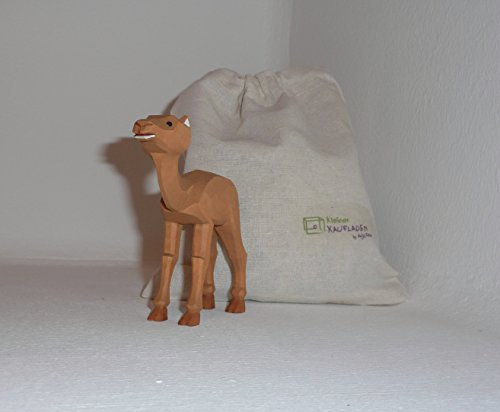 Kamel klein mit Baumwollbeutel Krippenfigur von Lotte Sievers-Hahn