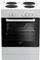 Beko FSS66000GW Backofen und Herd, schwarz, weiß, versiegelte Platte – Backofen und Herde (Herd, schwarz, weiß, drehbar, weiß, vorn, versiegelte Platte)