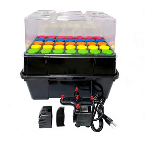Aeroponic Kloner Maschine, Klonmaschine 35 Stellen zum Schneiden von Wurzeln, Keimsatz mit 4,1 cm Neopren-Klon-Einsätzen
