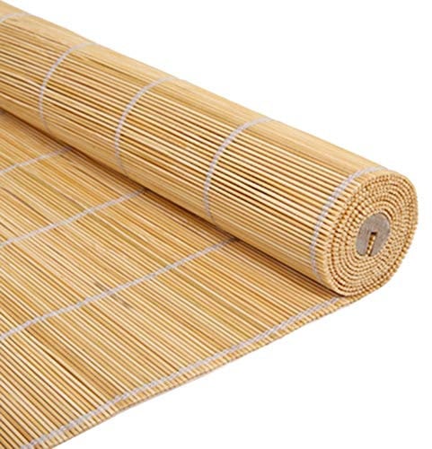 Bambusrollo Natürliche Außenrollos Mit Beschlägen - Pavillon/Balkon/Terrasse Verdunkelungsrollo Aus Bambus, 85cm / 105cm / 125cm / 145cm Breit (Size : 145×160cm)