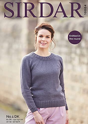 Sirdar No.1 Double Knitting Pattern - 10004 Sweater