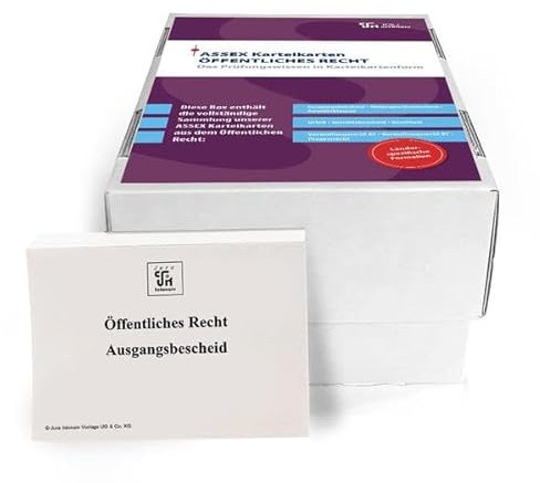 ASSEX Karteikarten Öffentliches Recht - Baden-Württemberg: Im Frage- und Antwortsystem aufgebaut (Assessor Karteikarten Öffentliches Recht)