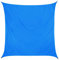 Sonnensegel 3x3 quadratisch - blau - Sonnenschutz wasserabweisend - UV-Schutz Garten Terasse Camping