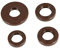 AKF Set: Wellendichtringe Motor kpl, braun, Staublippe - für Simson S51, S70, S53, S83, KR51/2 Schwalbe, SR50, SR80