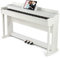 Artist Hand Digital Piano 88 Weighted Keys Hammer Action, Full Size 88 Key Piano Keyboard Weighted Electric Piano, Piano Keyboard 88 Keys with 3 Pedals, Dual Stereo Speakers, Furniture Stand, White
