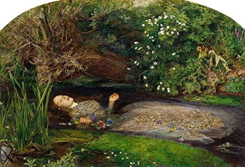 GWYDYB DIY 5D Diamond Painting Sets -John Millays berühmtes Gemälde Ophelia - Wanddekoration 30×40cm
