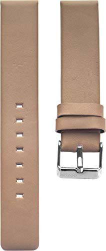 Oozoo Armband Uhrenband Uhrenarmband Leder Lederband mit Dornschließe Pinkgrau 20 mm