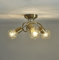 3 Way Ceiling Spotlights 3 Wire cage Style in Antique Brass Finish Adjustable Heads