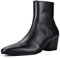 OSSTONE Stivaletto da Uomo Heel Chukka in Pelle Stivaletti firmati Scarpe Casual Tacco Chelsea Stivali OS-JY046-10
