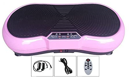 Ultra Slim Vibration Plate Exercise Machine, 3 Programs + 99 Levels,Full Whole Body Vibration Machine For Home Fitness & Weight Loss, Remote Control, Max.loading (Color:Pink vibration plate powerf