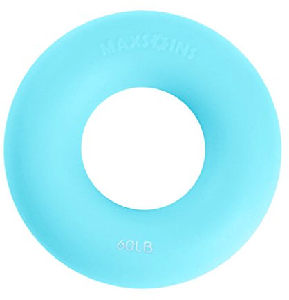 LOVIVER Silikon Handverstärker Greifring Unterarm Fingertrainer, Blau 60LB