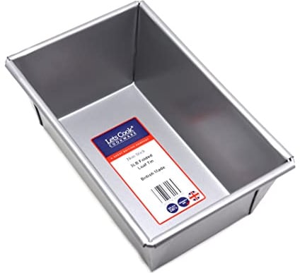 Lets Cook Cookware - 3LB Traditional Farmhouse Loaf Tin, Box Style, Non Stick, British Made