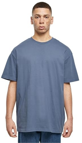 Build Your Brand T-Shirt pour Homme - T-Shirt Basique pour Homme - Coupe surdimensionnée - Coton, Bleu Vintage, S