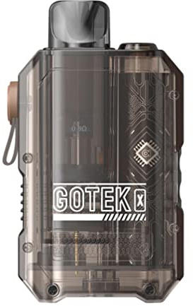 Aspire Gotek X Vape Kit E Cigarette Starter Vape, Smooth MTL & RDTL Vaping, Built-In 650mAh Battery, Inhale Activated, 10-13W, Multiple Safety Features, TPD Compliant Ecig, 2ml No Nicotine (Amber)