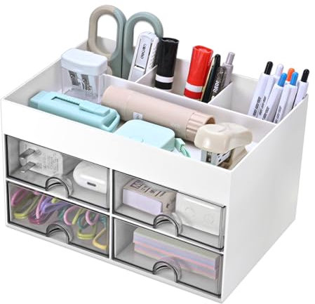 MumdoYAL Schreibtisch Organizer Utensilienschalen - Praktische Schubladen für eine perfekte Schreibtisch Organisation