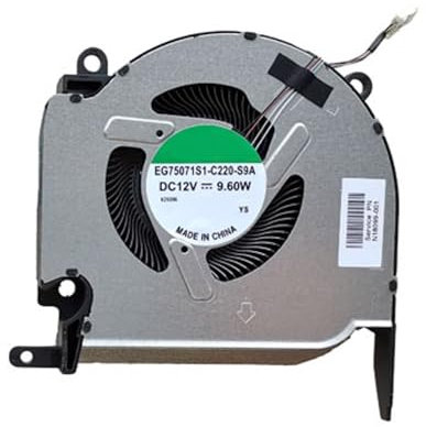 RAKSTORE - Ventilador de refrigeración para ordenador portátil, compatible con HP OMEN 16-K 16-N Quiet Cooler Fan (12 V CPU fan)