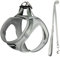 UVTQSSP Hundegeschirr Kleine Hunde mit Leine Gepolstert, Welpengeschirr, Dog Harness Hunde Geschirr Klein, Grau XS