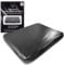Black Vinyl Queen Waterproof Massage Sheet with Side Pocket | Fitted Queen Bed Sheet, 152 x 203 x 30 cm - Waterproof Mattress Protector, Bed Cover for Nuru Massage - Oil, Water-Based, Silicone Safe