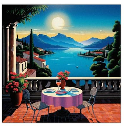 AAVEDA Hiroshi Nagai 13 Leinwand-Poster, Wandkunst, Dekordruck, Bild Gemälde für Wohnzimmer, Schlafzimmer, Dekoration, ungerahmt, 30 x 30 cm
