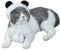 Kisangel Niedliche Hundemütze in Panda-Form Weicher Plüsch-halswärmer Für Katzen Und Hunde Bequemes Stirnband Größe M