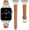 mxiixnai Compatible avec Le Bracelet Apple Watch 40mm 41mm 38mm 42mm(Séries 10) Femme,Bracelet de Cuir Remplacement pour iWatch Series 10 9 8 7 6 5 4 3 2 1/SE/Ultra,Marron clair