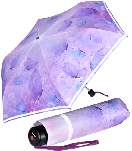 Knirps Kinder-Taschenschirm 4Kids reflective mit Reflexborte - Butterfly