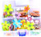 Hilai Kuchendekoration Vorräte, Klebstoffs essbare Reispapier, 100 Stück Kuchen Backdekoration, essbare Blumen für Kuchen Topper Dekor Hochzeitsfeier Cupcake, Hauszubehör