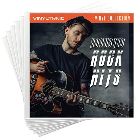 Vinyl Tonic 12 Vinyl Record Sleeves | Clear Plastic Cover | Fits Standard or Gatefold Vinyl (10 Pack)