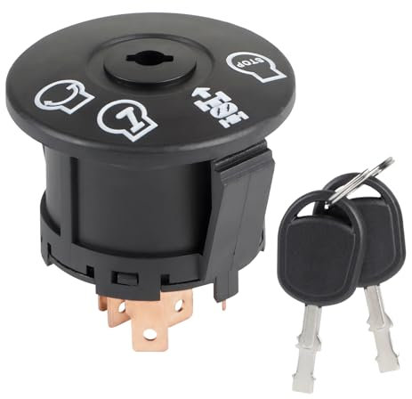 SWAWIS Contacteur à clé Contacteur à clé Tracteur Tracteur à Gazon 7 Pôles Compatible avec AYP Craftsman MPN Delta 532193350 193350 6900 49P1 Tracteur à Gazon Tondeuse à Gazon Tracteur