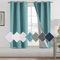 H.Versailtex 100% Blackout Curtains for Bedroom Eyelet Thermal Insulated Linen Textured Curtains Heat and Full Light Blocking Drapes Living Room Curtains, W46 x L54 Inch 2 Panels Set, Teal