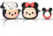 LEWOTE Funda protectora compatible con Apple Airpods 4 con llavero (Minnie Face)
