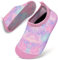Badeschuhe Baby Kinder Wasserschuhe Schwimmschuhe Mädchen Strandschuhe Badesoken Kleinkind Aquaschuhe Barfuss Schuhe(Rosa Lila Stern,28/29)