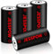 Lot de 4 piles CR123A 3,7 V rechargeables pour lampes de poche, appareils photo, microphone, système d'alerte, piles CR 123A