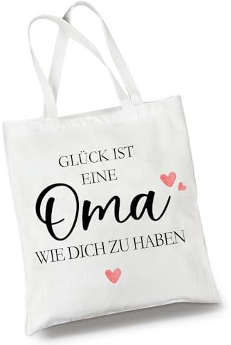 BOYATONG Geschenk für Oma, Baumwolltasche Oma Geschenk Geburtstagsgeschenk Geschenk Weihnachten-Drücke Deine Liebe zu Granny aus